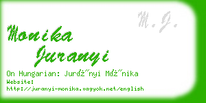 monika juranyi business card